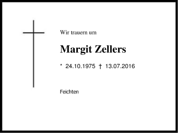 Traueranzeige von Margit Zellers von Region Chiemgau