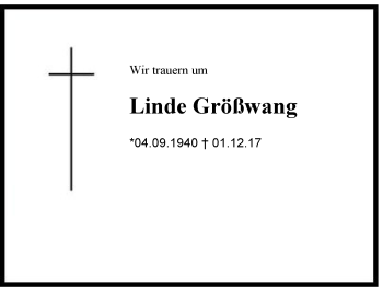 Traueranzeige von Linde  Größwang von Region Berchtesgadener Land