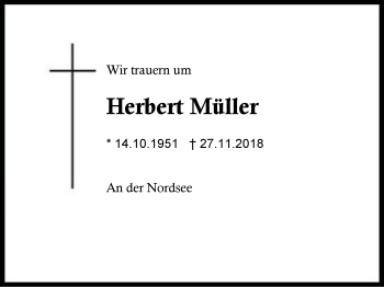 Traueranzeige von Herbert Müller von Region Berchtesgadener Land