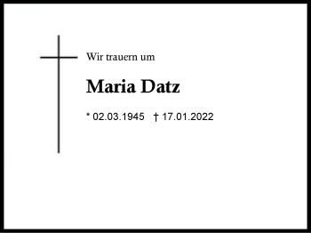 Maria Datz