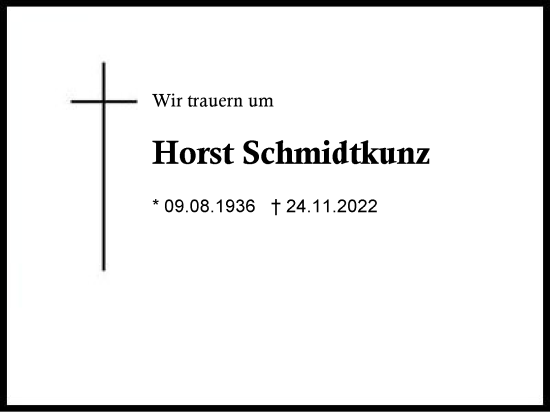 Horst Schmidtkunz