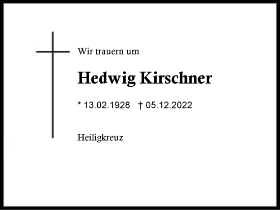 Hedwig Kirschner