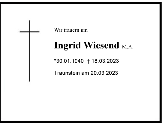 Ingrid Wiesend M.A.